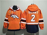 Men's Denver Broncos #2 Pat Surtain II Orange Ageless Must-Have Lace-Up Pullover Hoodie,baseball caps,new era cap wholesale,wholesale hats